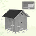 Maison pour animaux de compagnie en bois avec toit ouvrant et portes doubles