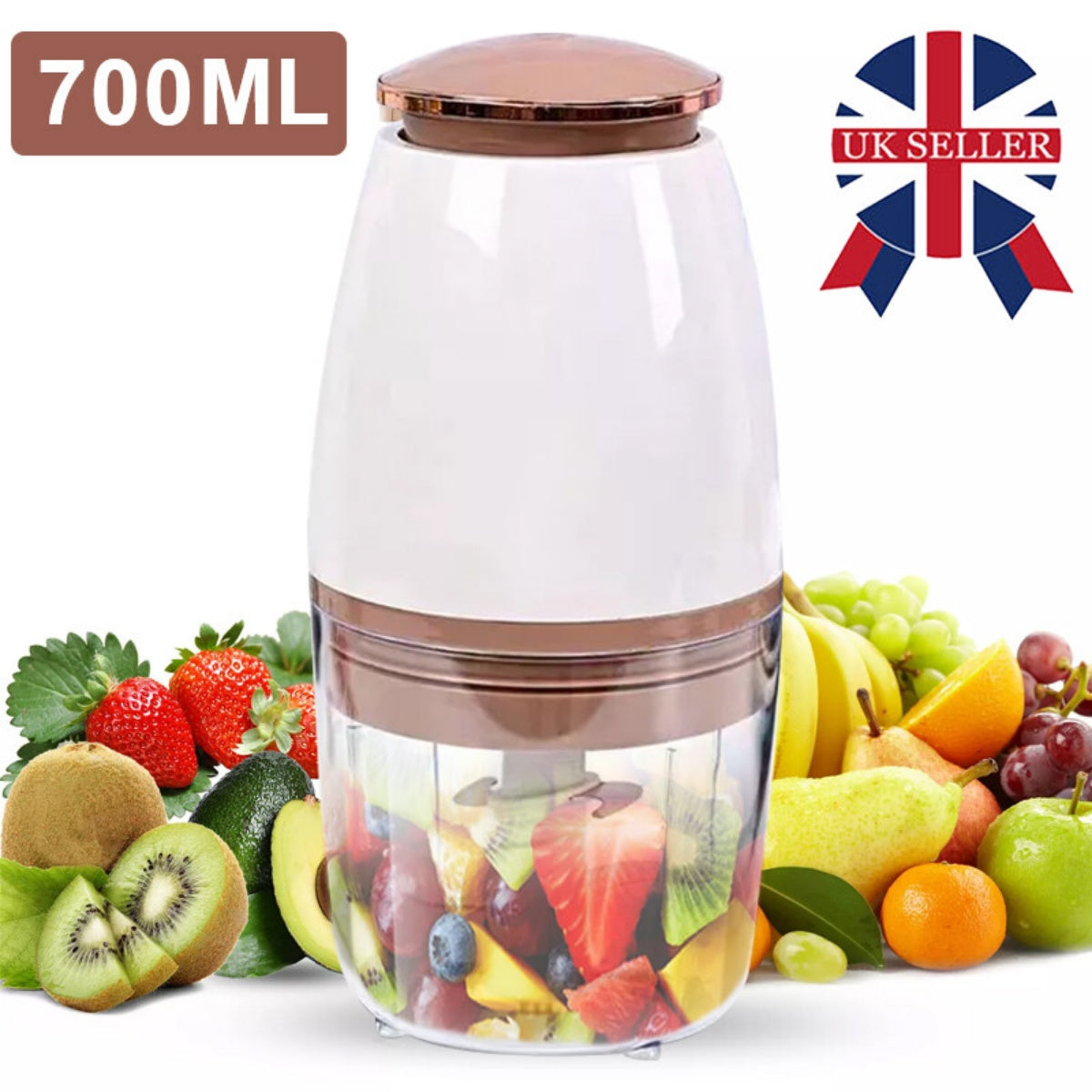 Mélangeur de fruits de viande à mélangeur de légumes électriques 700ML
