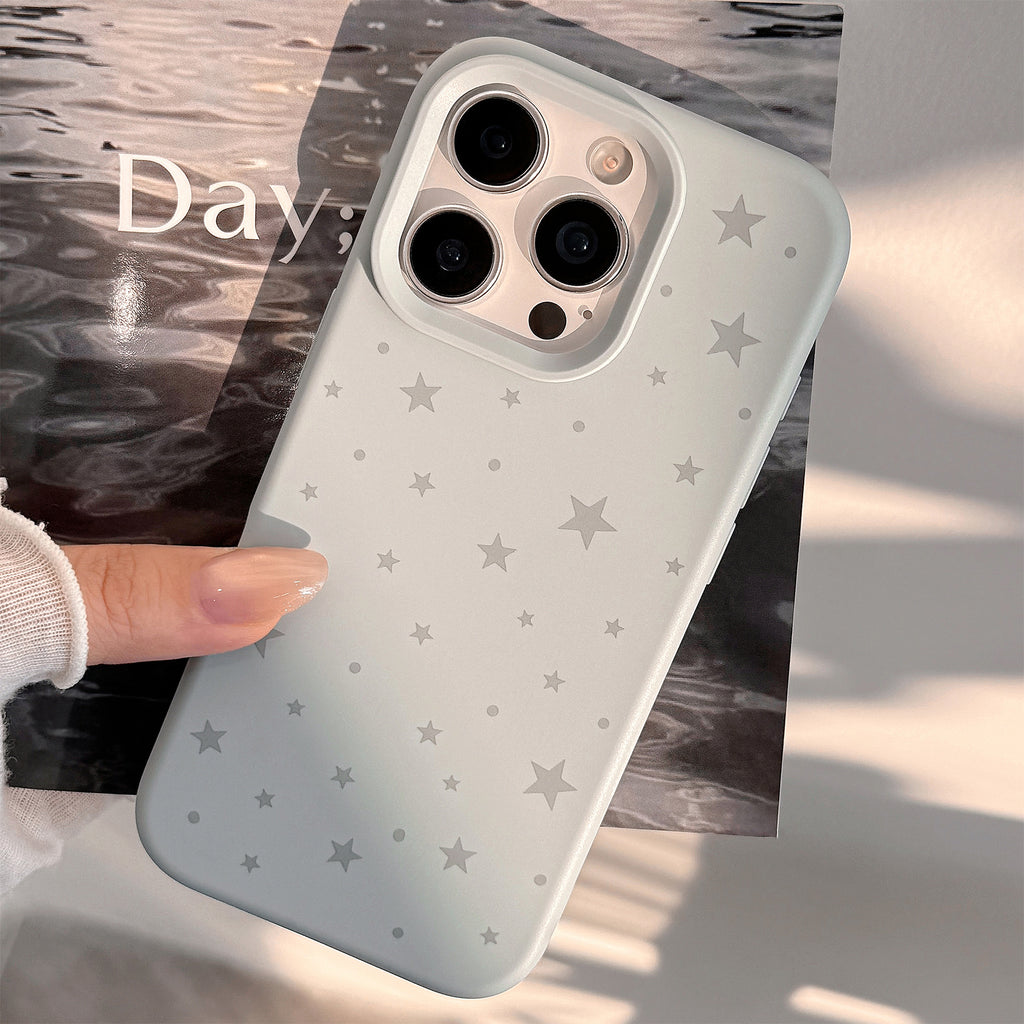 Boîtier de téléphone en silicone Grey Star conçu de façon minimale