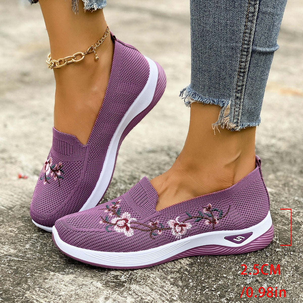 Femmes Mesh d'été chaussures avec semelles plates respirant et non-dérapant