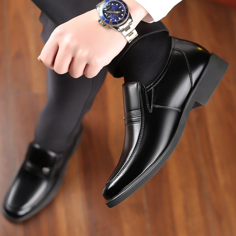 Chaussures en cuir pour hommes de printemps Plus-size