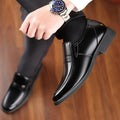 Chaussures en cuir pour hommes de printemps Plus-size