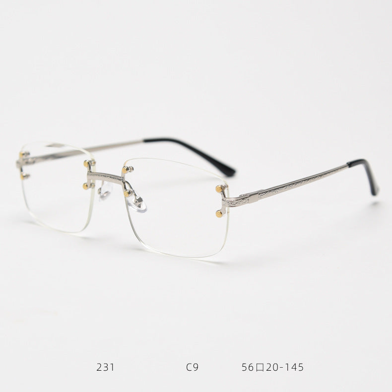 Lunettes de soleil carrées sans cadre