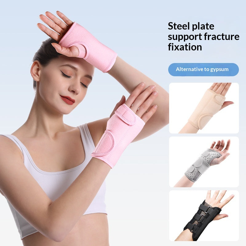Plaque d'acier supportable Mesh respirant réglable Brace pour le sport et les entorses
