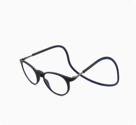 Verres de lecture pliables à fermeture magnétique avec portabl de blocage de la lumière bleue