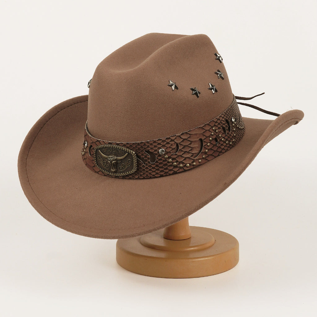 Meilleure vente européenne Et le style américain Star studed Leather Jazz Cap