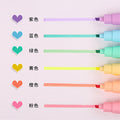 Macaron couleur mignon stylo de marquage grande capacité