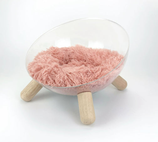 Moonlight Cat Bed Transparent Space Capsule Maison Grande Taille Épaisseur Chaud Mat Canapé
