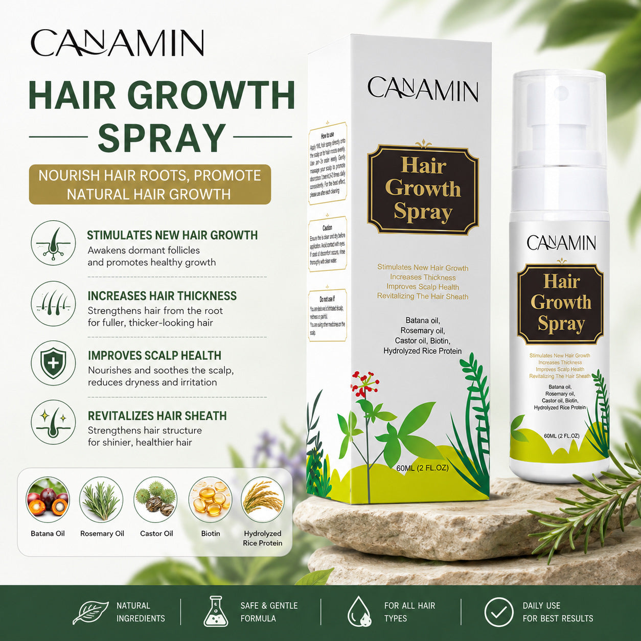 Vaporisateur de croissance capillaire CANAMIN