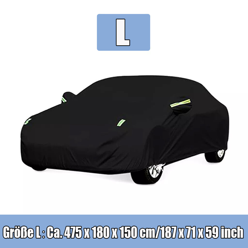 All Weather Full Car Cover 190T Polyester Protection anti-poussière UV Bretelles anti-vent avec Re