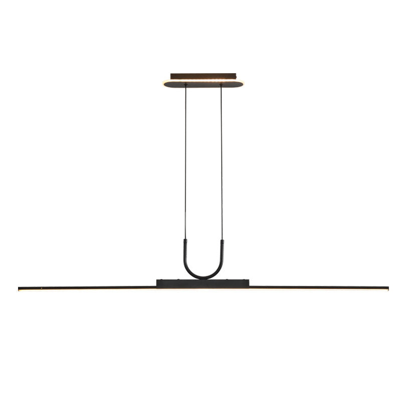 Nordic Minimalist Long aluminium bar lumière de comptoir