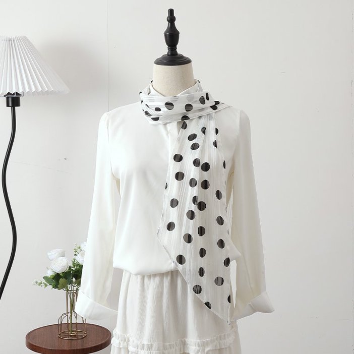 Vintage haut de gamme long ruban en soie écharpe Accessoire taille Bandes mode