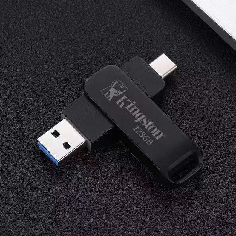 Mobile USB Drive rotative métal ordinateur cellulaire à double usage transmission rapide
