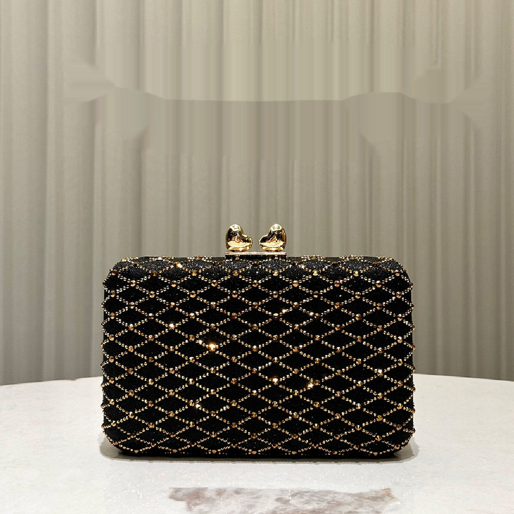 Sac de soirée en strass de luxe pour femmes
