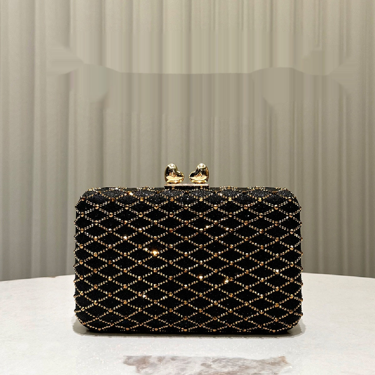 Sac de soirée en strass de luxe pour femmes