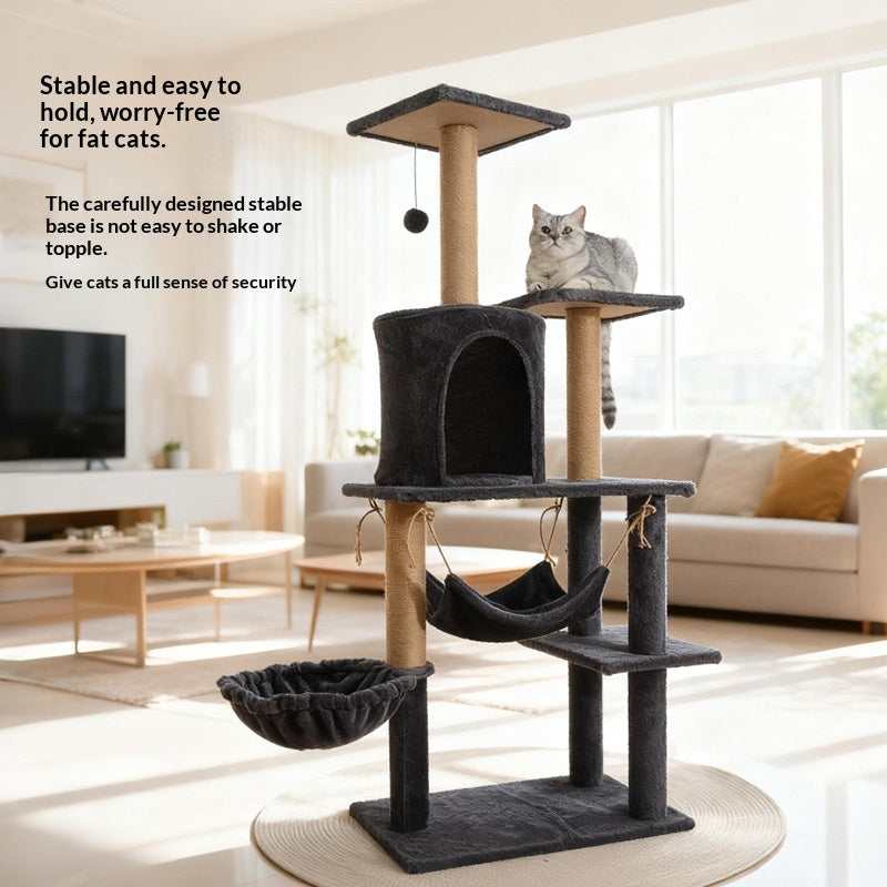 Lit Cat dédié et grand arbre de chat Combo pour usage domestique