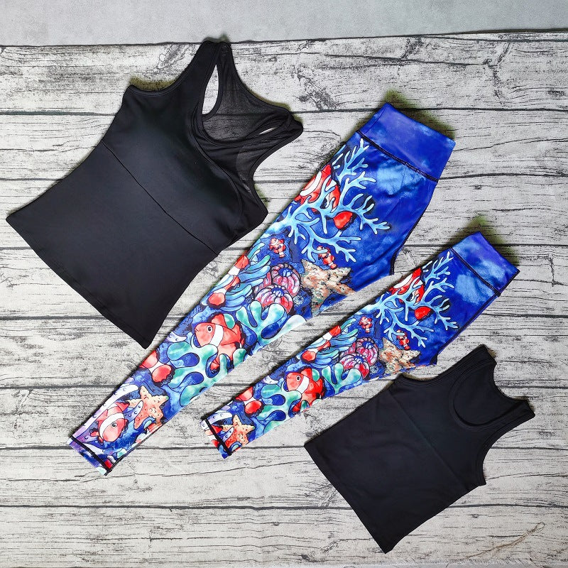 Danse fitness parent-enfant costume de yoga