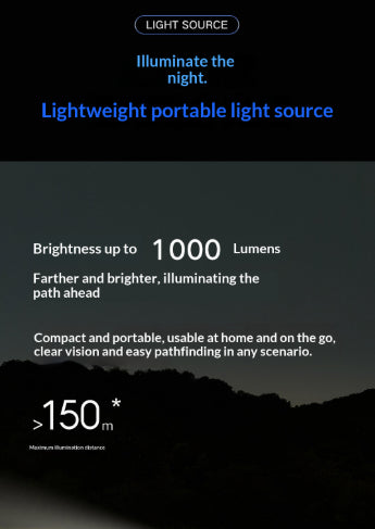 Lampe de poche portable multifonctionnelle pour une batterie ultra longue à domicile