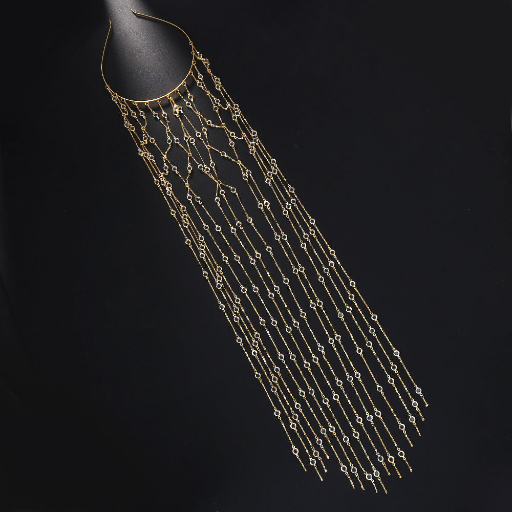 Bandeau en Strass Tassel Un accessoire capillaire haut de gamme