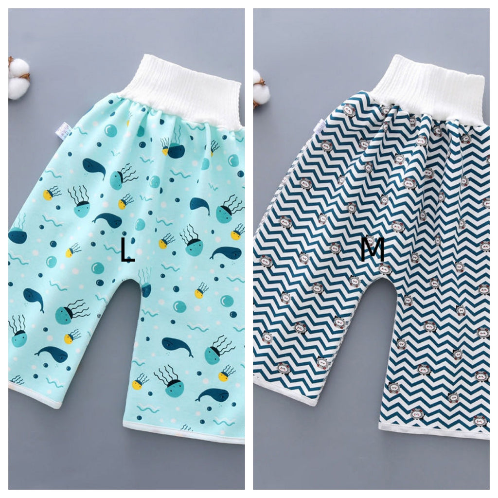 Imperméable Pantalon d'entraînement Urine Bébé Garçons et Filles Nuit Urine Lavable Couche