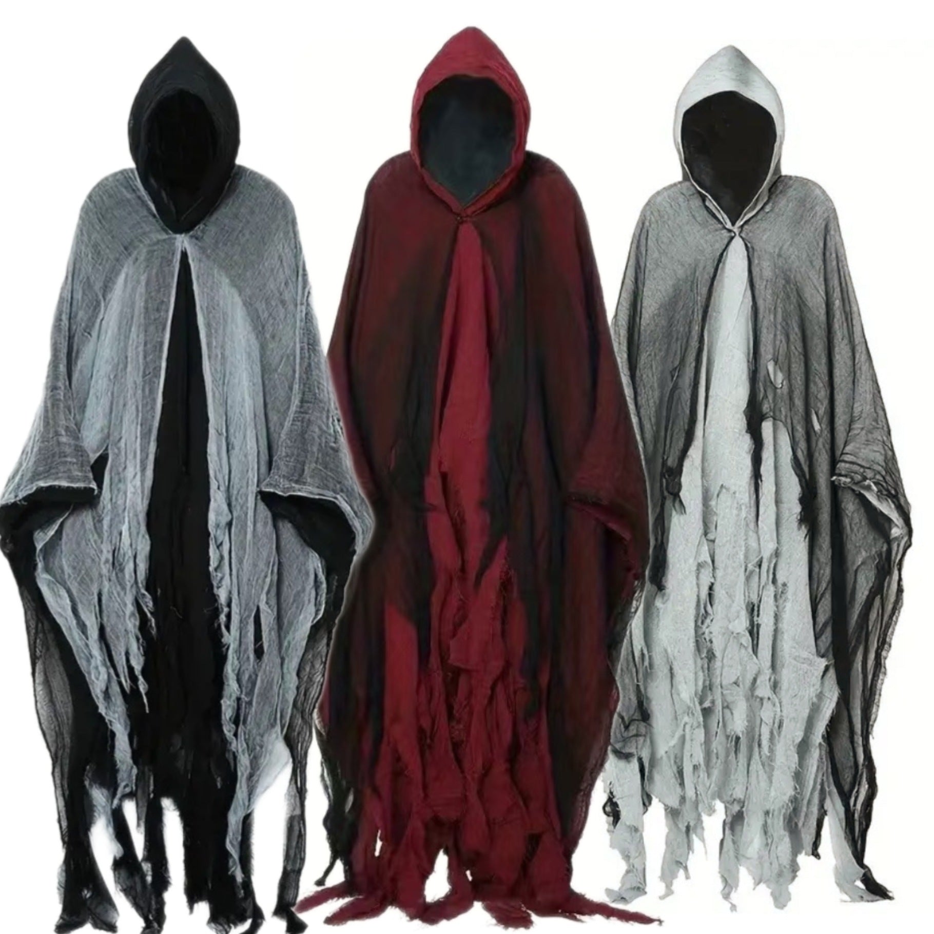 Halloween Witch Cloak Crâne modèle vêtements Costume de mort Props