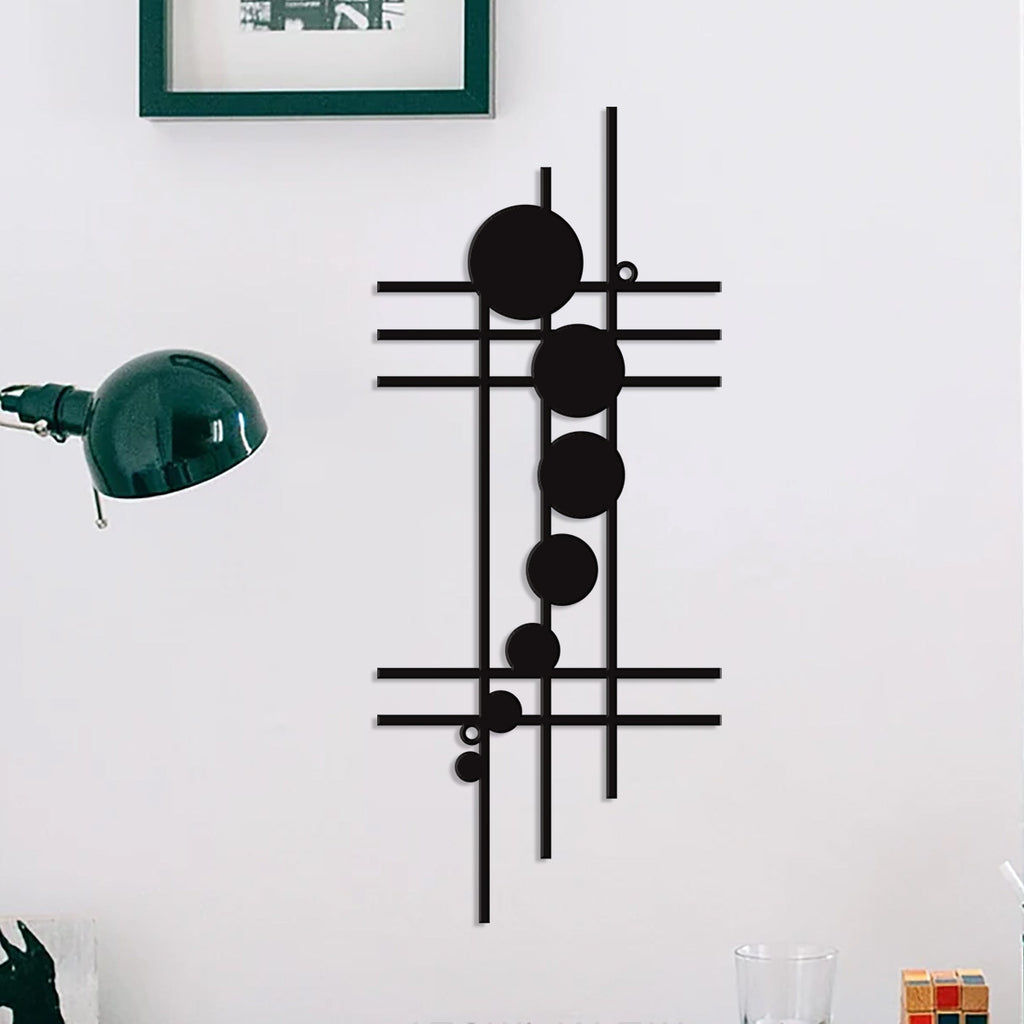 Décor de mur en métal géométrique moderne artistique