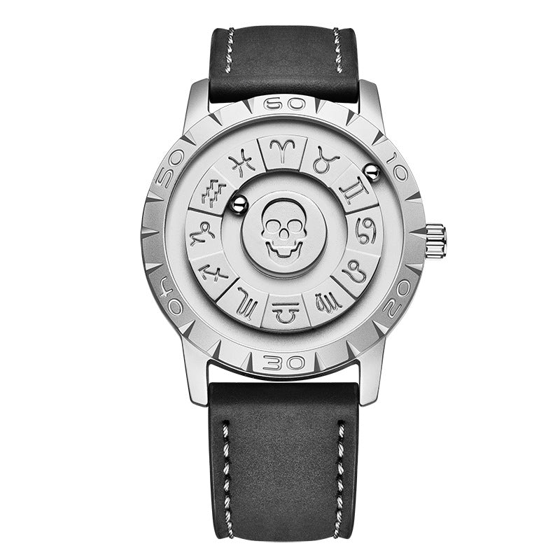 Montre de suspension magnétique pour hommes Montre de quartz créative