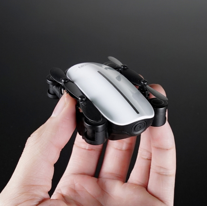 Teeggi T10 Mini Drone avec caméra pliable WiFi FPV RC Quadcopter Mode sans tête Altitude H