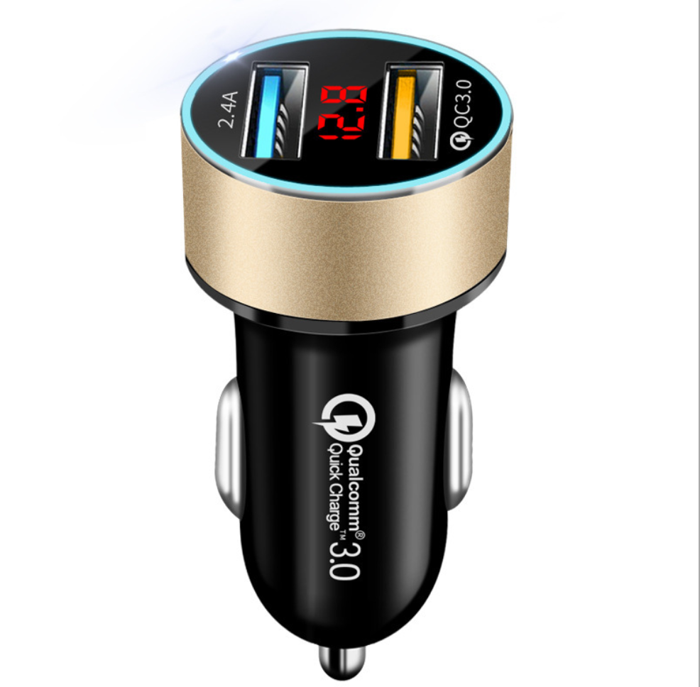 LED affichage numérique chargeur de voiture