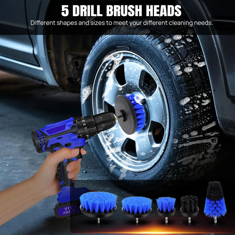 Set de brosse de détail de voiture