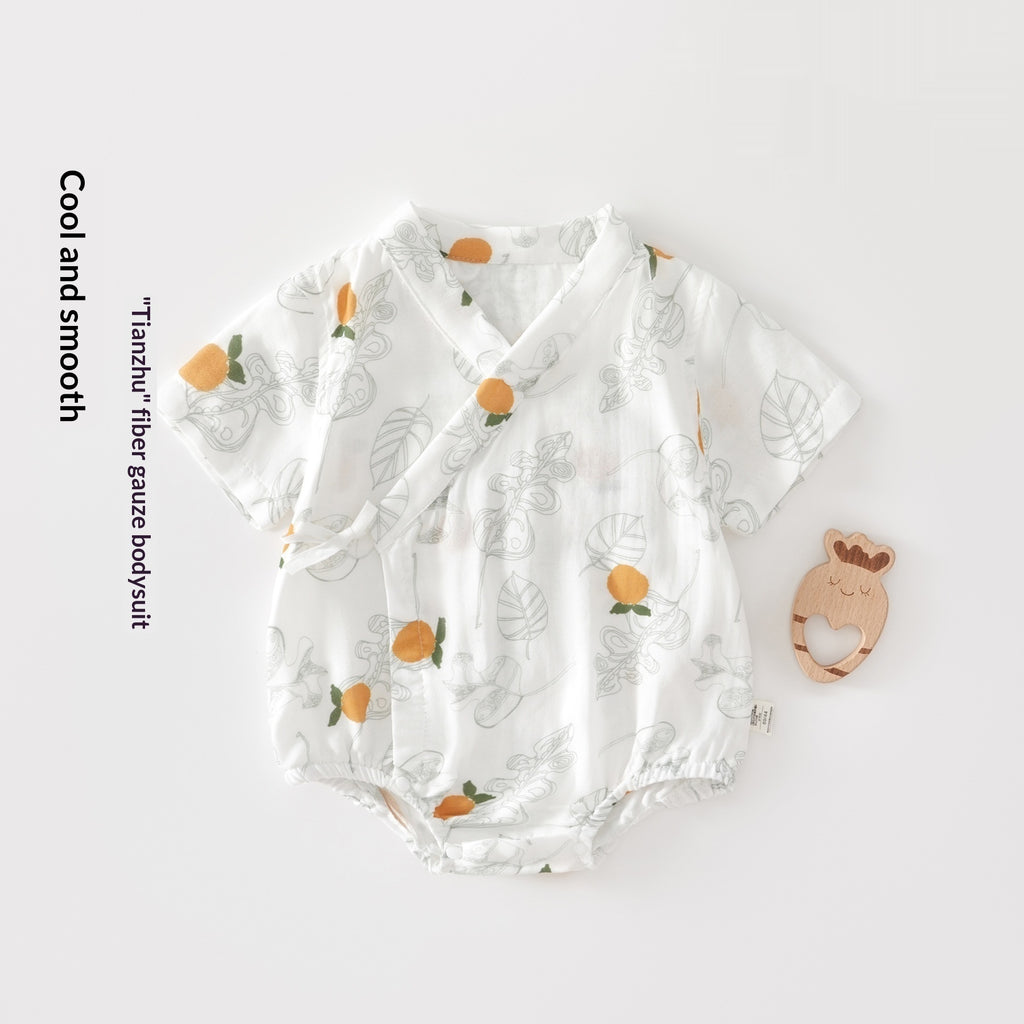 Bébé Bamboo coton d'été Outfit Romper triangulaire en fibre de bambou