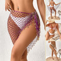 Crochet main perles Châle Bikini Triangular Binder