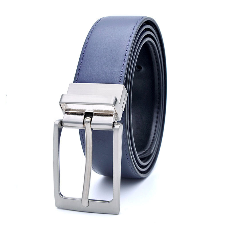 Ceinture de boucle d'épingle tournante pour homme
