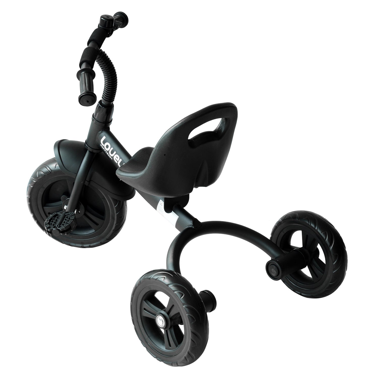 Tricycle 3 roues en plein air pour tout-petit avec Bell pour les loisirs Ride-On Black Com