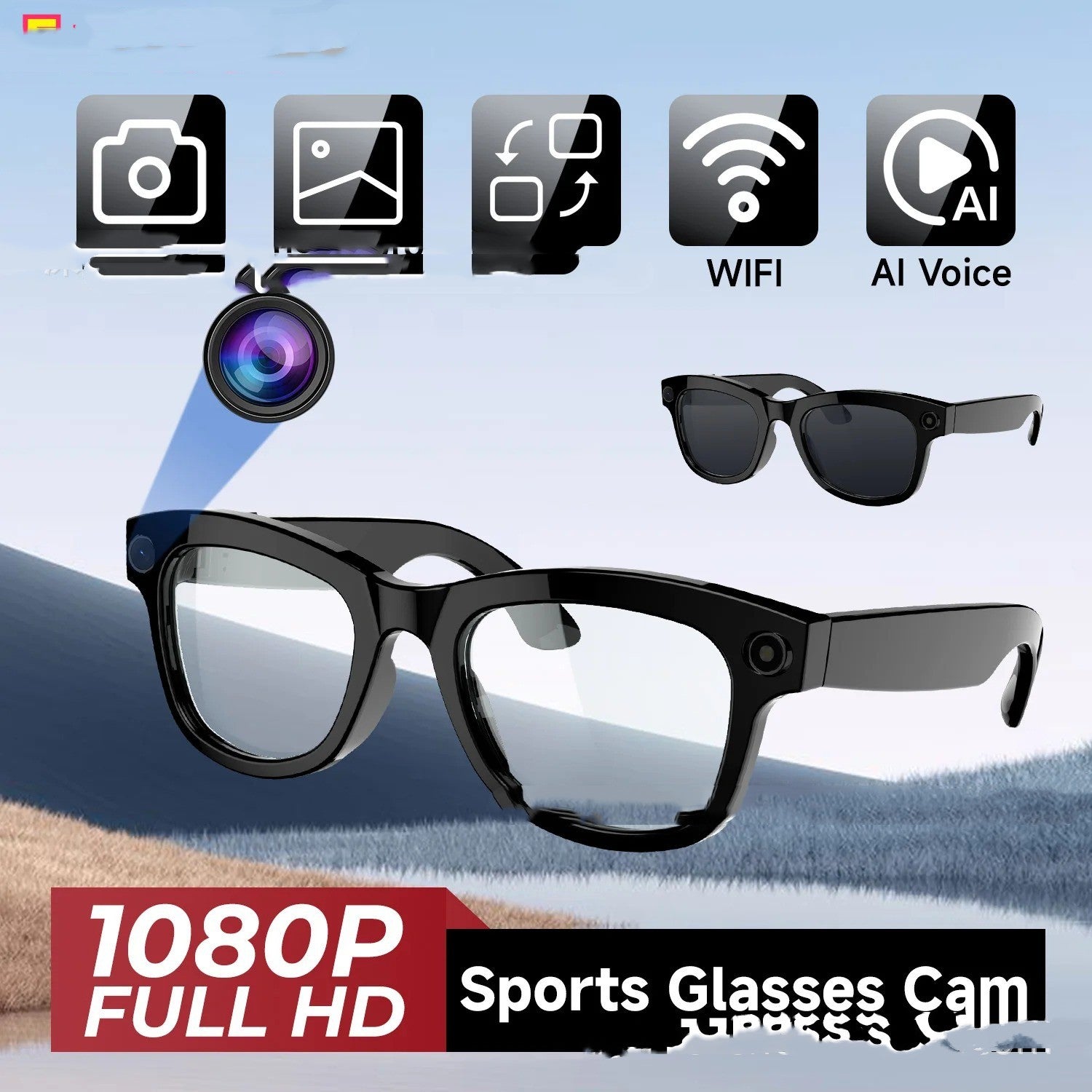 Lunettes de soleil AI Les lunettes de soleil peuvent appeler la vidéo