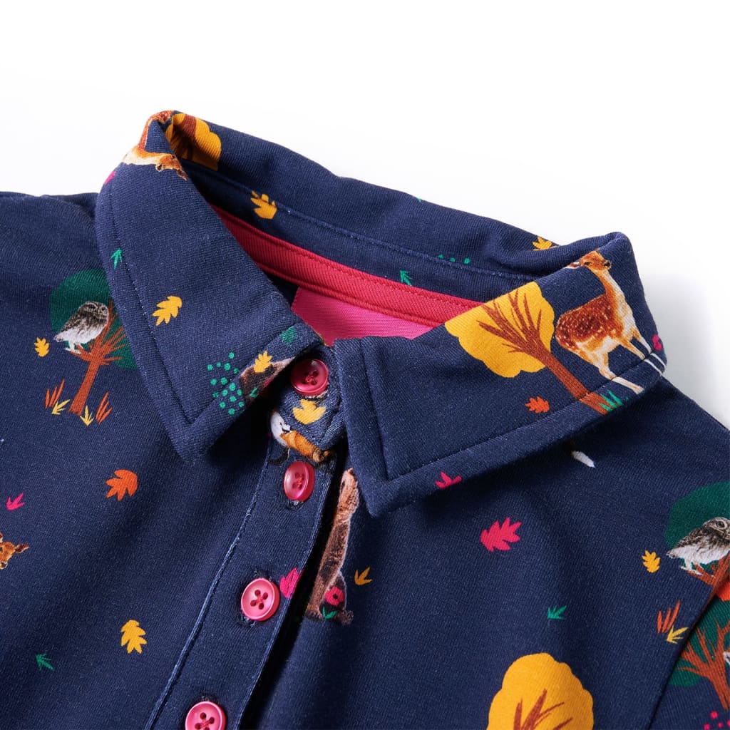 Robe pour enfants à manches longues et cordon de serrage
