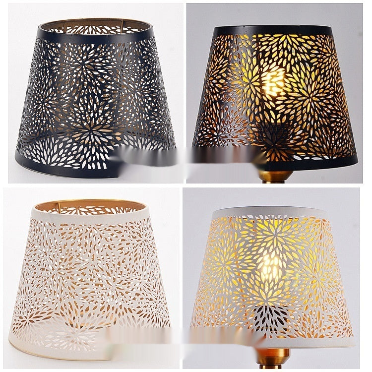 Métal Iron Art Laser Lampshade Accessoires de lampe
