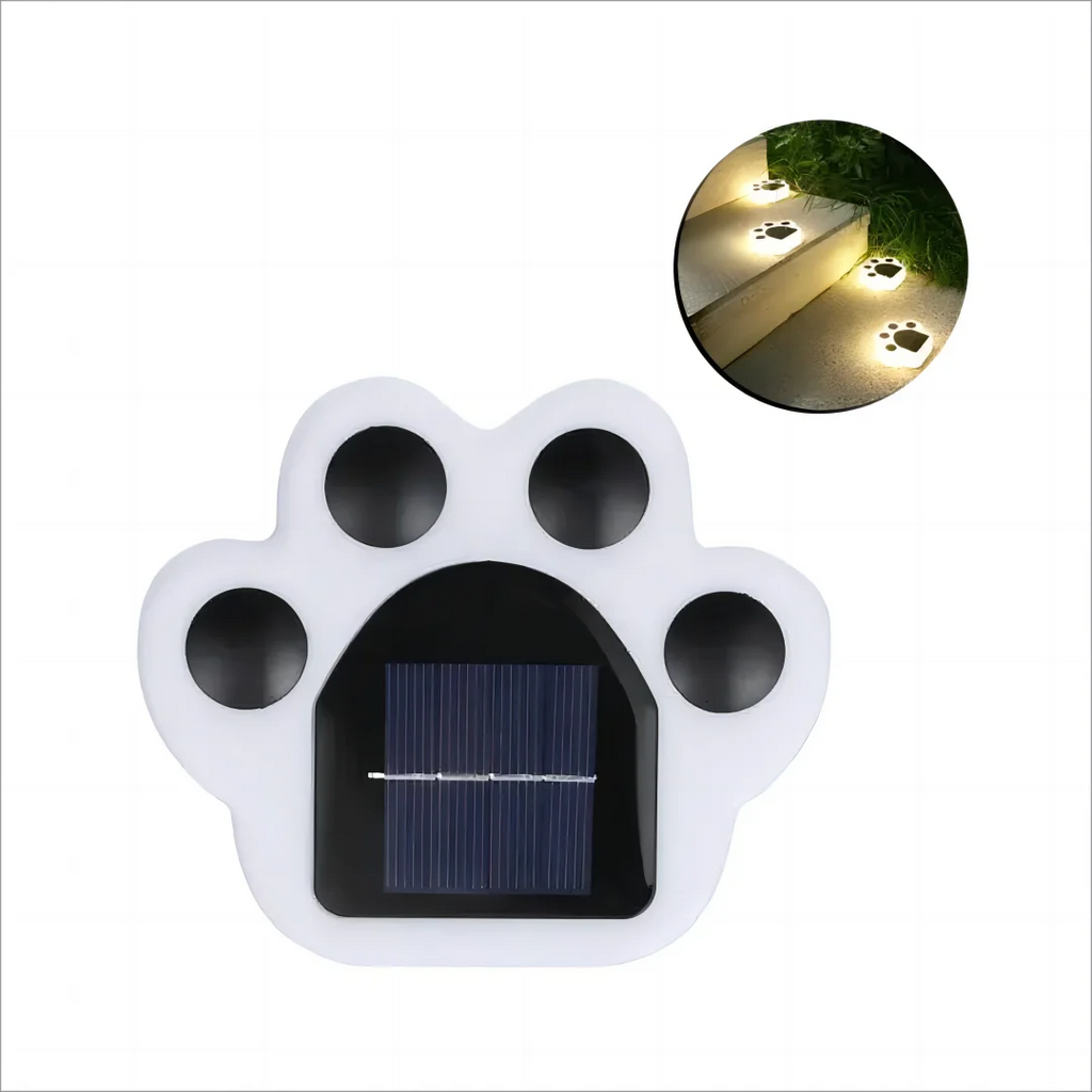 LED Solar Garden Light Outdoor Waterproof Garden Décoration Dog Cat Animal Paw Print Light