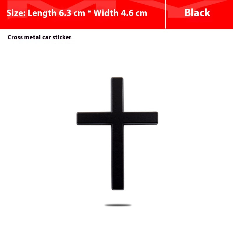 Autocollant en métal 3D Cross Bumper Stickers