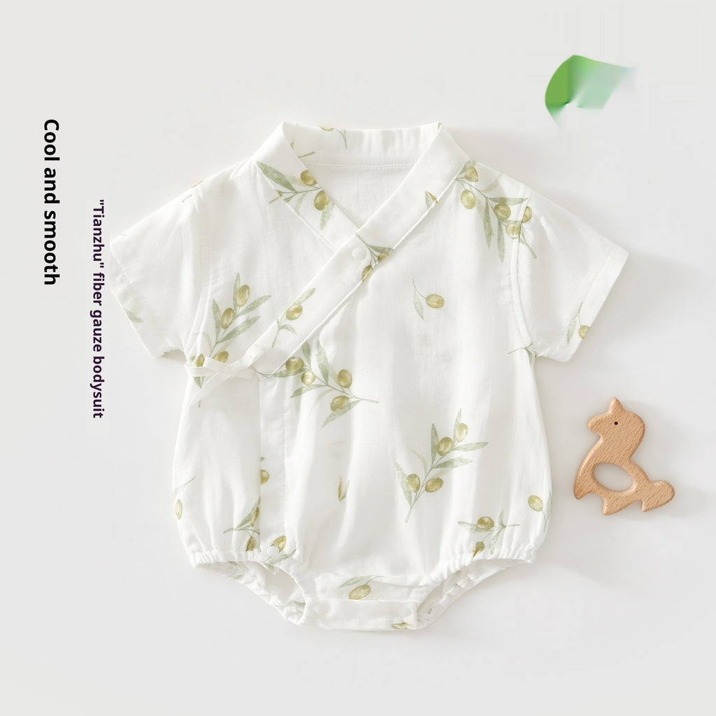 Bébé Bamboo coton d'été Outfit Romper triangulaire en fibre de bambou