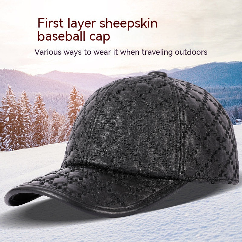 Plein grain de moutons Style coréen Petit chapeau Plaid Hommes