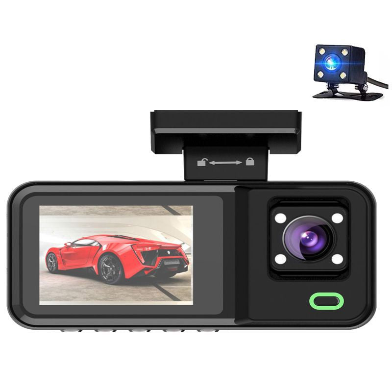 1080P Dash Cam triplecamera avec connexion smartphone WiFi