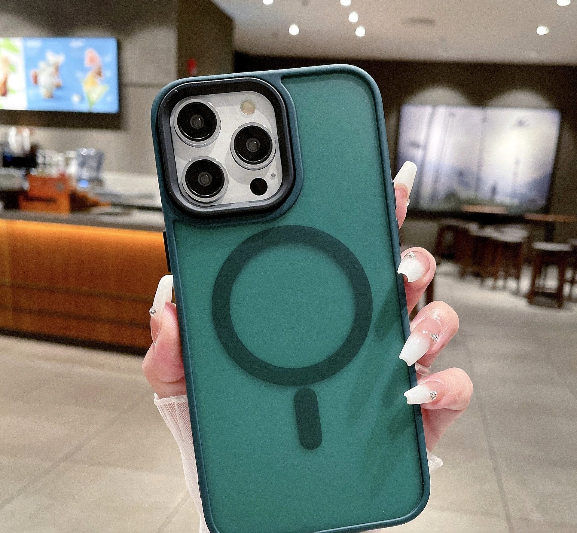 Applicable Skin Feeling Frosted Magnetic Suction Phone Case Drop-resistant All-inclusive