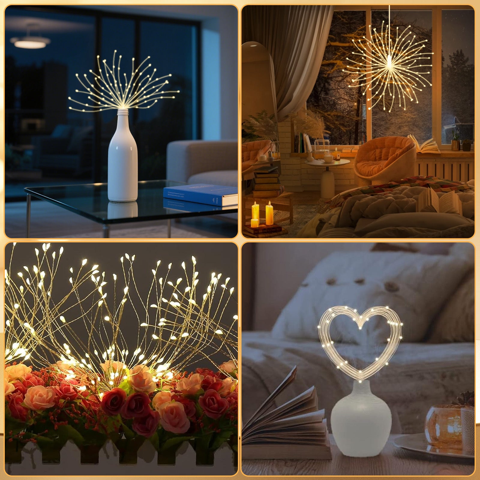 Décoration de bricolage blanc chaud