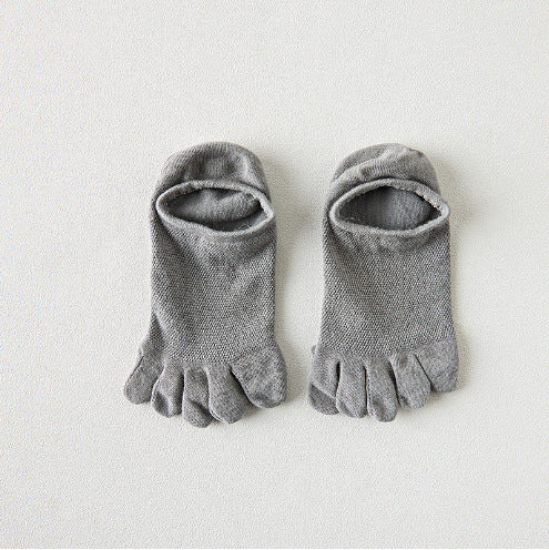 Désodorisant en coton pour hommes et chaussons respirantes à cinq orteils absorbant la sueur
