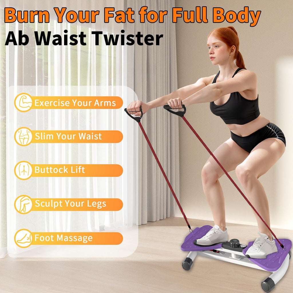 Femmes Portable Waist Twister Entraîneur Abdominal