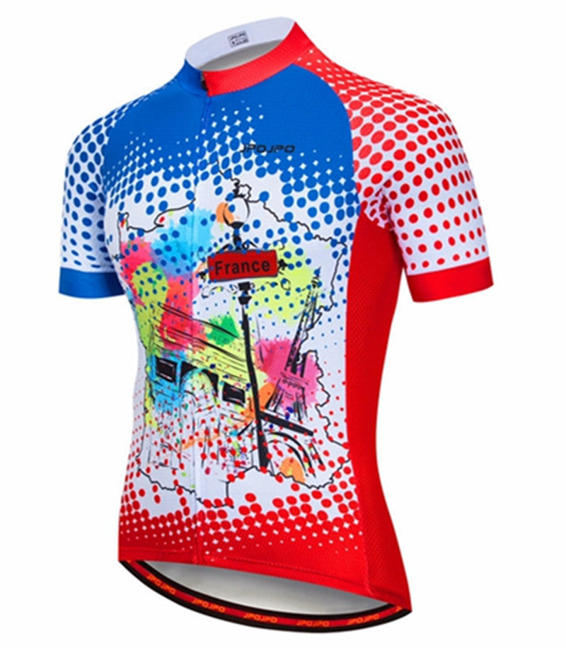 Hauts du Jersey de cyclisme d'été pour hommes et femmes