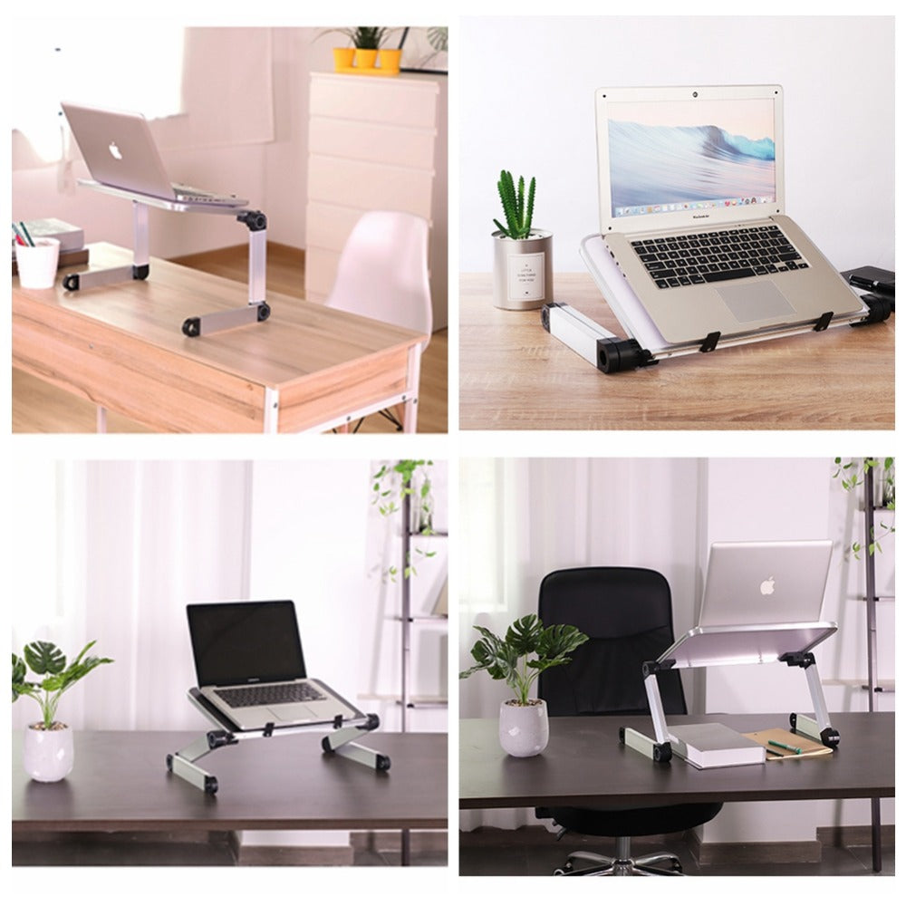 Foldable laptop table stand