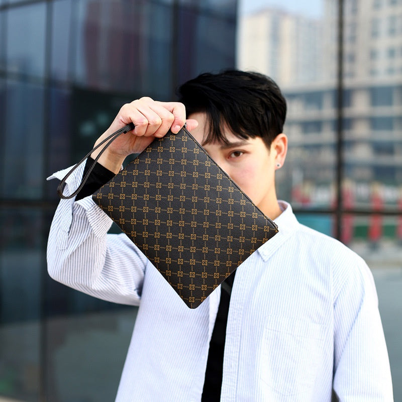 Pack enveloppe d'embrayage pour hommes Casual Gingham Check