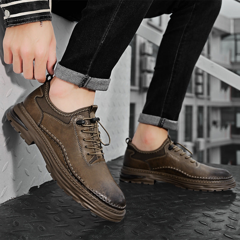 Hommes Casual chaussures en cuir en grandes tailles